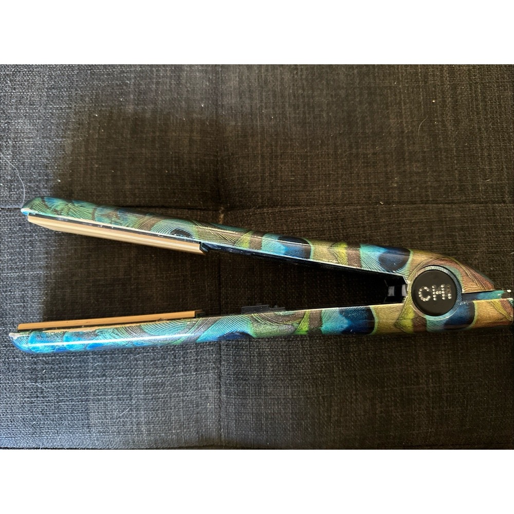 CHI Green Peacock Limited Ed Professional Ceramic 1" Hair Straightener Flat Iron